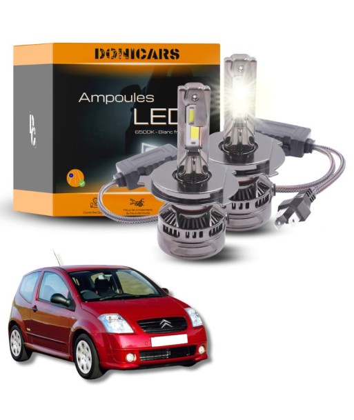 Pack Ampoules LED H4 140W Canbus - Citroën C2 (2003 à 2009) JUSQU'A -70%! 