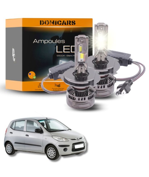 Pack Ampoules LED H4 140W Canbus - Hyundai I10 (2007 à 2010) le des métaux précieux