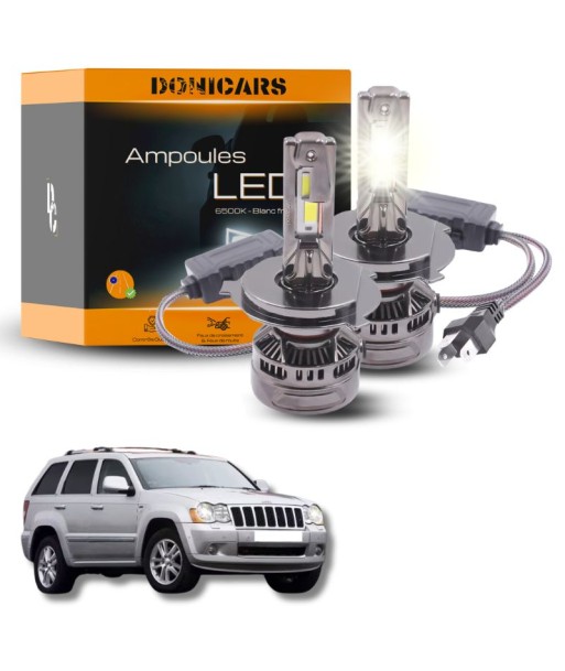 Pack Ampoules LED H4 140W Canbus - Jeep Cherokee (KK) (2008 à 2014) les ctes