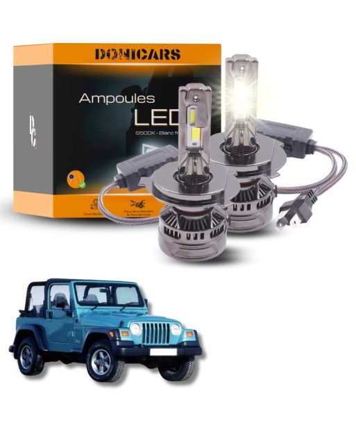 Pack Ampoules LED H4 140W Canbus - Jeep Wrangler 2 (TJ) (1997 à 2006) français