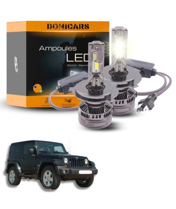 Pack Ampoules LED H4 140W Canbus - Jeep Wrangler 3 (JK) (2007 à 2017) l'achat 