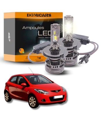 Pack Ampoules LED H4 140W Canbus - Mazda 2 phase 2 (2008 à 2014) offre 