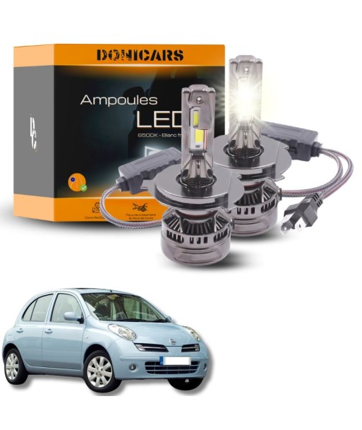 Pack Ampoules LED H4 140W Canbus - Nissan Micra III (2003 à 2010) en stock