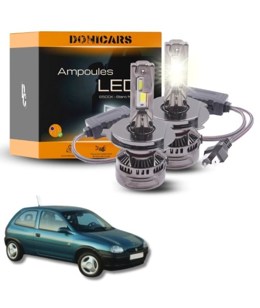 Pack Ampoules LED H4 140W Canbus - Opel Corsa B (1993 à 2000) Amélioration de cerveau avec