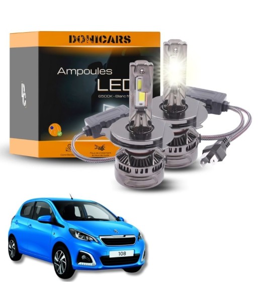 Pack Ampoules LED H4 140W Canbus - Peugeot 108 (2014 à 2021) vous aussi creer 