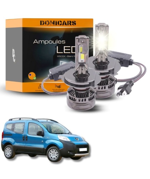 Pack Ampoules LED H4 140W Canbus - Peugeot Bipper (2008 à 2018) Economisez 