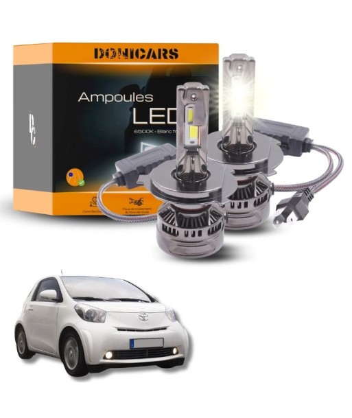 Pack Ampoules LED H4 140W Canbus - Toyota IQ (2009 à 2015) Par le système avancé 