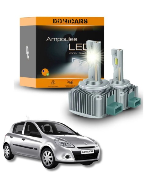 Ampoules Xenon LED D1S Clio 3 (2005 à 2014) - Pack Ampoules Xenon LED Renault Clio votre