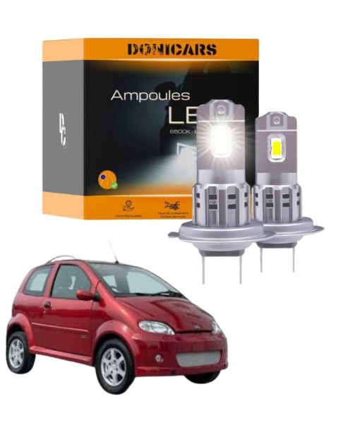 Pack Ampoules LED H7 pour JDM Abaca (2008 à 2014) "Type Halogène" 80W - Phares Avants JDM en ligne