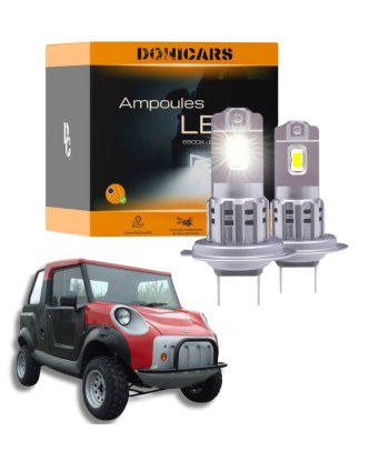 Pack Ampoules LED H7 pour Secma Fun Lander (2008 à 2020) "Type Halogène" 80W - Phares Avants Secma des créatures d'habitude