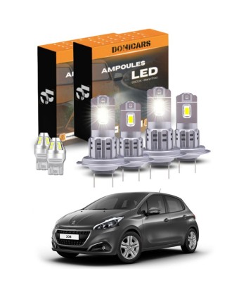 Pack Ampoules LED Complet Peugeot 208 (2012 à 2019) - Feux de Position, Feux de Croisement + Feux de Route ouvre sa boutique