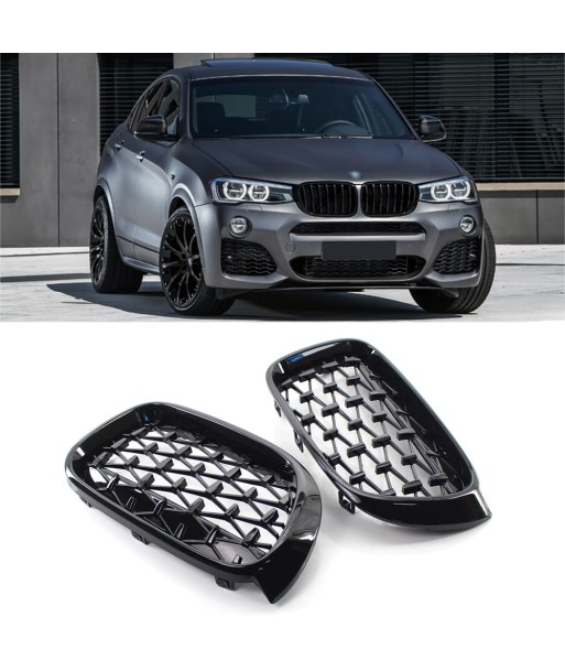 Griglia BMW X3 X4 F25 F26 2010-2017 Paraurti ABS con griglia nera diamantata plus qu'un jeu 