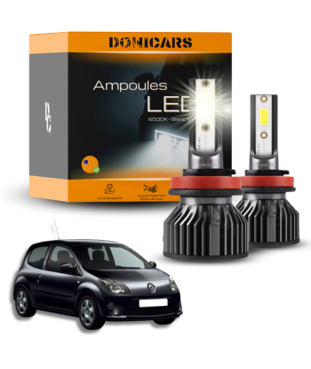 Pack lampadine H4 LED Renault Twingo II 2 (dal 2007 al 2014) le des métaux précieux