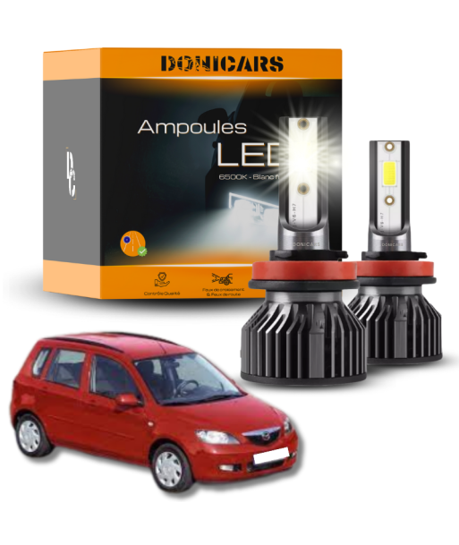 Pack lampadine LED H4 Mazda 2 fase 1 (dal 2003 al 2007) - Kit LED de l' environnement