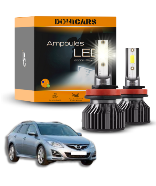 Pack lampadine LED H11 Mazda 6 fase 2 (dal 2008 al 2013) - Kit LED destockage