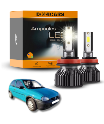 Pacchetto lampadine LED Opel Corsa B H4 (dal 1993 al 2000) - Kit LED Véritable concentré