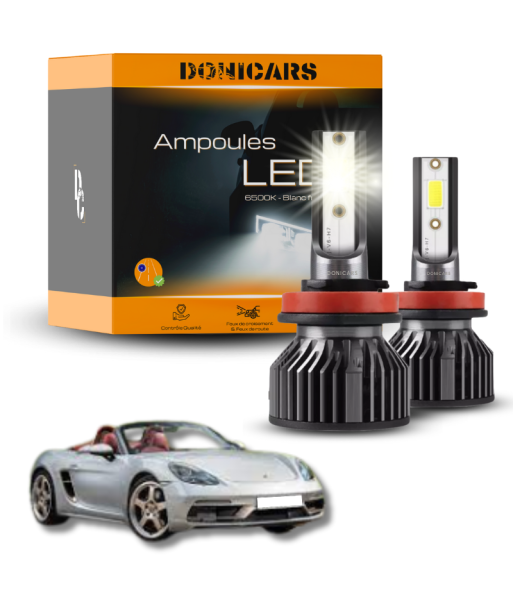 Pack lampadine LED H7 Porsche Boxster (718) (dal 2016 al 2023) - Kit LED Toutes les collections ici