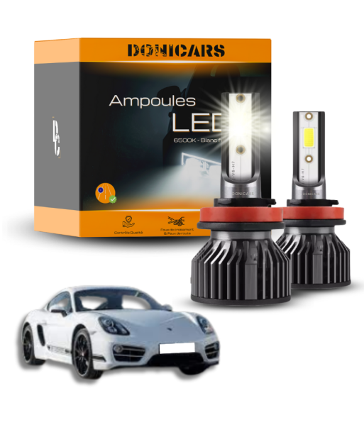 Pack lampadine LED H7 Porsche Cayman (981) (2013-2016) - Kit LED de technologie