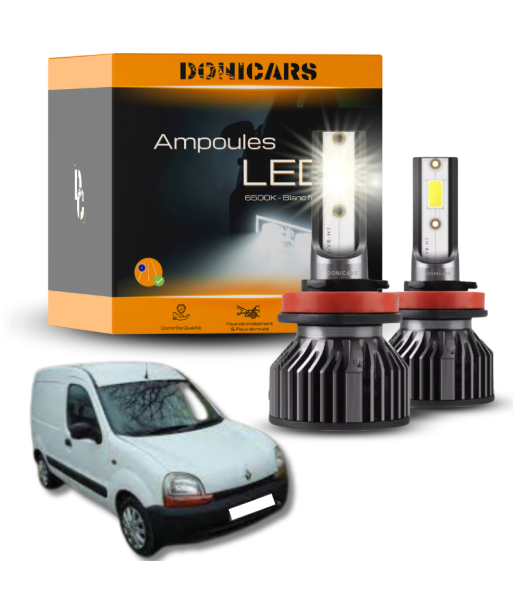 Pack lampadine LED H4 Renault Kangoo (dal 1997 al 2010) - Kit LED Toutes les collections ici