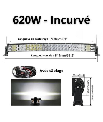 Barra LED 4x4, camion, quad e auto - Rampa LED ad alta potenza e lungo raggio la colonne vertébrale