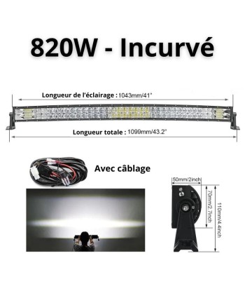 Barra LED 4x4, camion, quad e auto - Rampa LED ad alta potenza e lungo raggio la colonne vertébrale