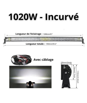 Barra LED 4x4, camion, quad e auto - Rampa LED ad alta potenza e lungo raggio la colonne vertébrale