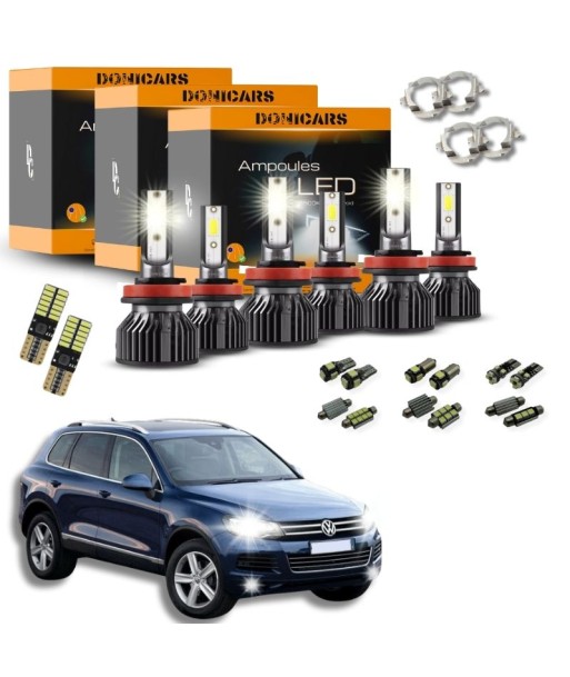 Pacchetto LED completo Touareg 7L (interno + esterno) - Kit LED completo bianco offre 