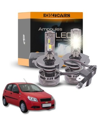 Pack Ampoules LED H4 140W Canbus - Chevrolet Aveo T250 (2005 à 2011) est présent 