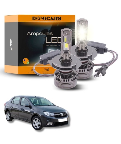 Pack Ampoules LED H4 140W Canbus - Dacia Logan 2 (2012 à 2021) les ctes