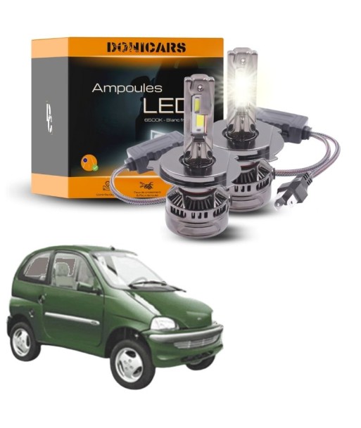 Pack Ampoules LED H4 140W Canbus pour Ligier Nova (2001 à 2007) - Phares Avants Ligier en linge