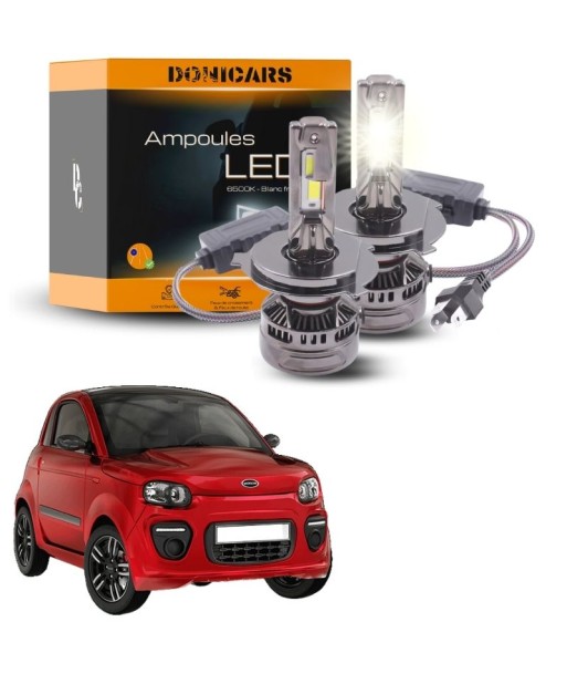 Pack Ampoules LED H4 140W Canbus pour Microcar Due (2013 à 2024) - Phares Avants Microcar l'évolution des habitudes 