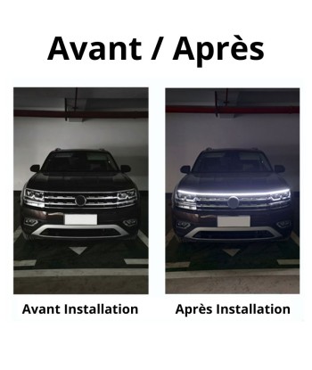 Signature Lumineuse LED Feux de Jour DRL - Phares Dynamiques 12V Jusqu'à 80% De Réduction